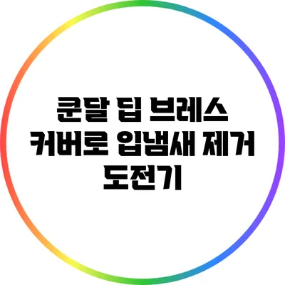 쿤달 딥 브레스 커버로 입냄새 제거 도전기