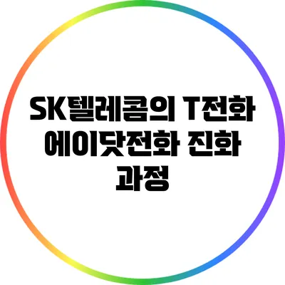 SK텔레콤의 T전화 에이닷전화 진화 과정